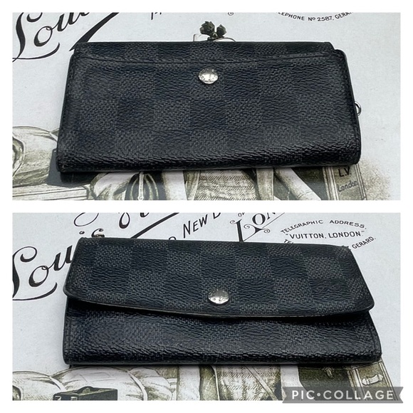 Authentic Large Louis Vuitton Damier Graphite Porte Cles Voiture Key Case❤️ - Picture 5 of 16